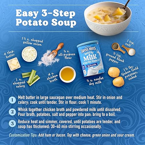 Miniatura 4 de Swiss Miss Nonfat Dry Milk, Fortified with Vitamins A & D, 12.98 oz. Canister