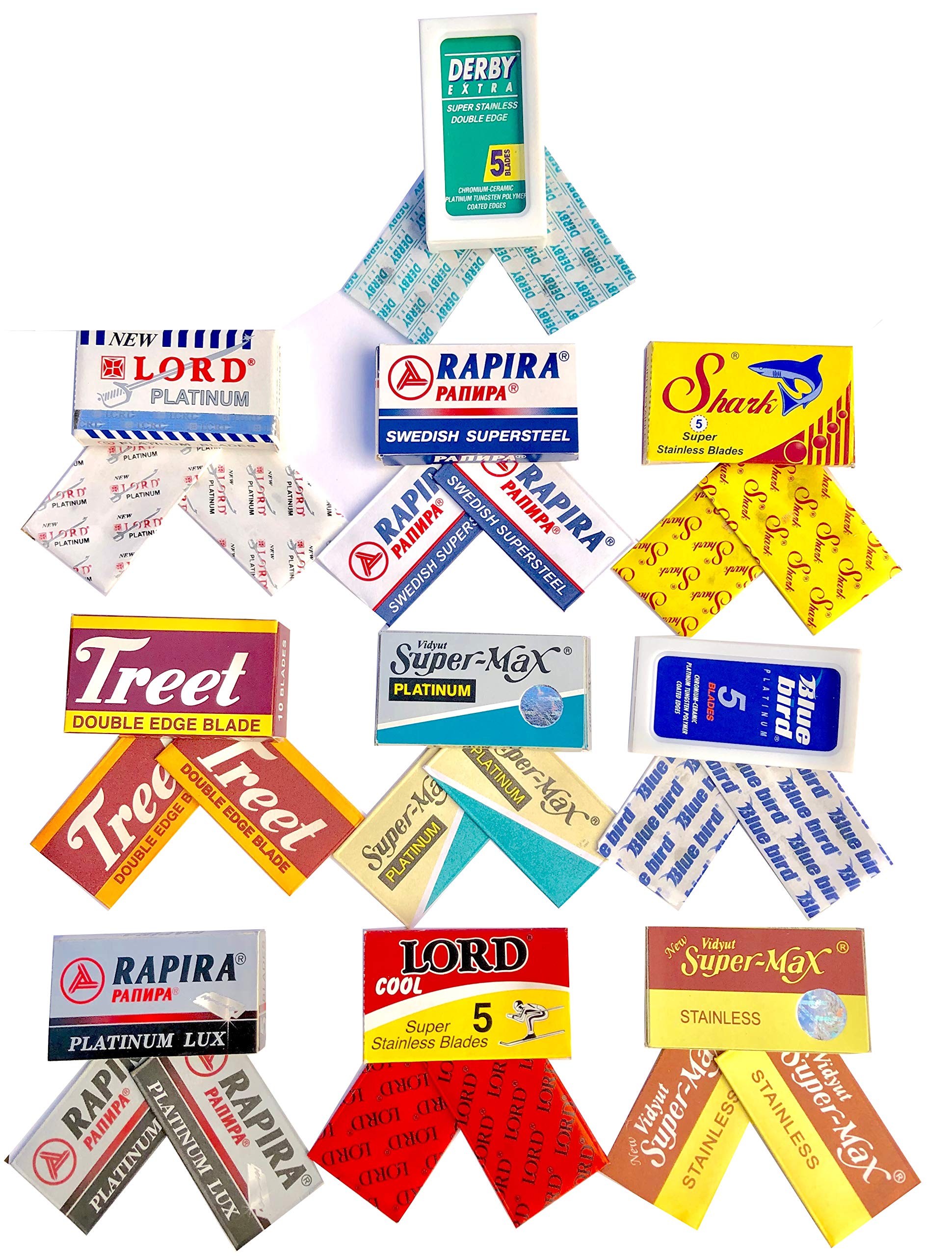 Razor Blades Club20 Double Edge Sample Pack (2x each)