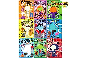 JOYIN Halloween Make A Face Stickers 45 Pcs With Witch, Vampire For...