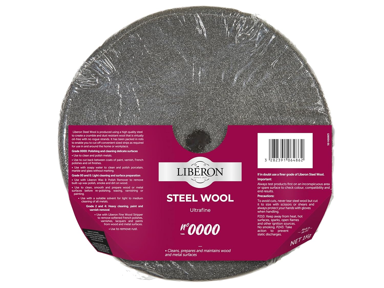 LIBERON STEEL WOOL 1KG 0000 ULTRAFINE