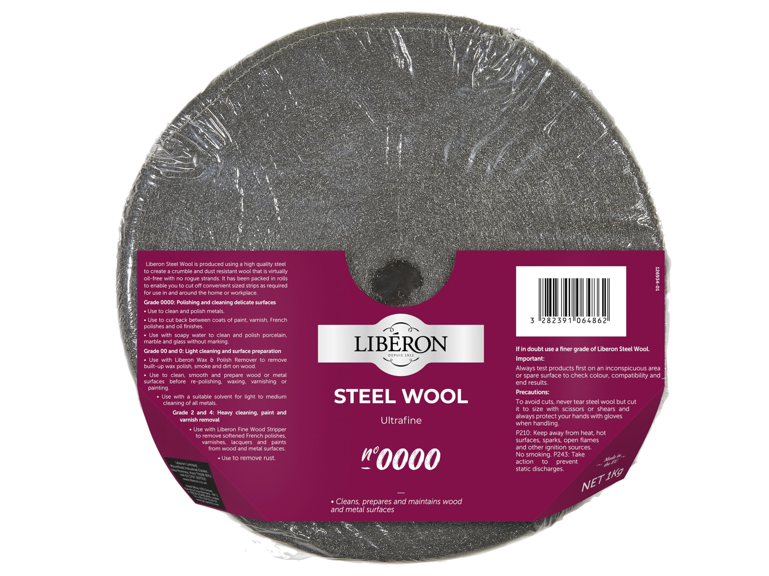 LIBERON ACCIAIO LANA 1KG 0000 ULTRAFINE