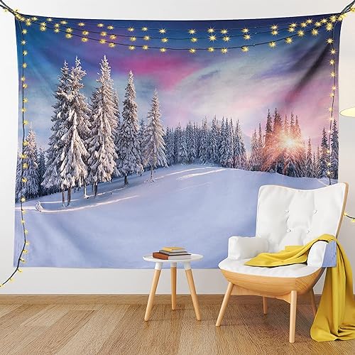 Miniatura 95 de Ambesonne Tapiz de naturaleza, silueta de oso salvaje en el bosque de la selva en la noche oscura, ilustración para colgar en la pared para Verde