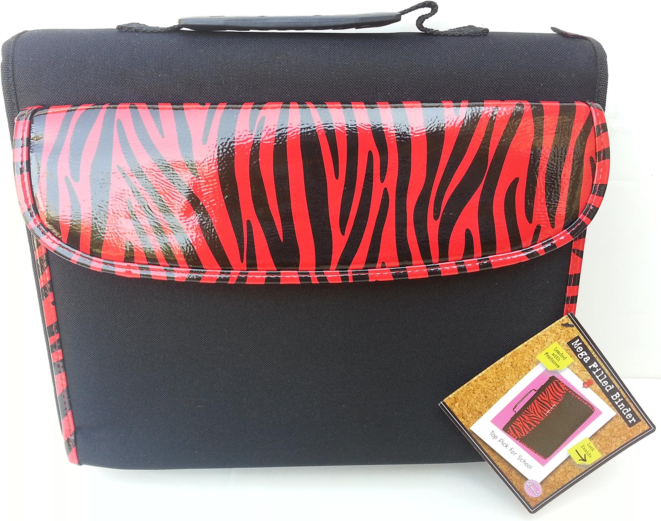 Leenie Mega Filled Binder Top Pick for School - Red Zebra