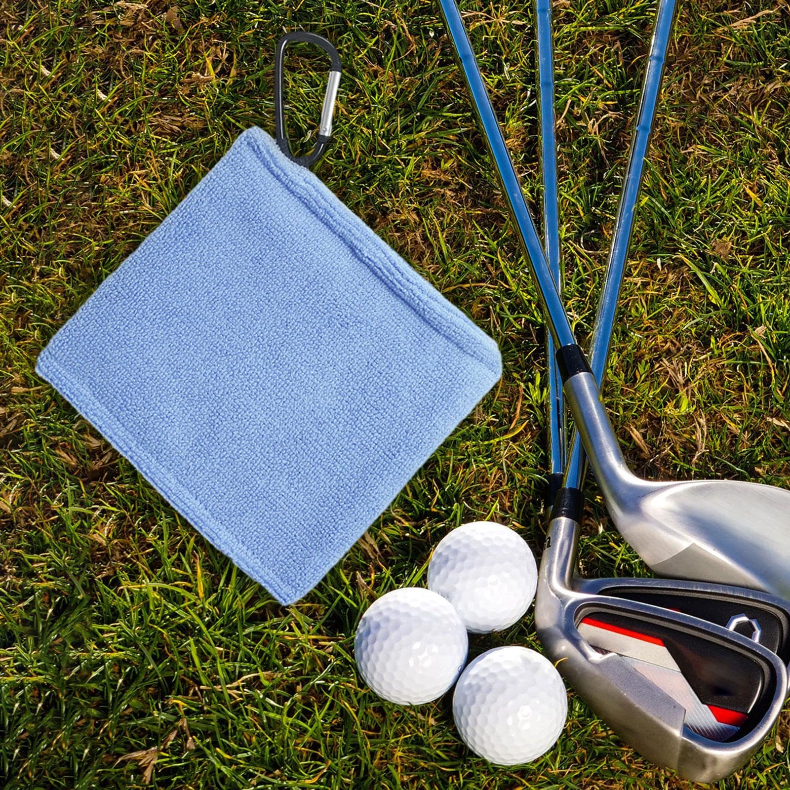 Amagogo Golf Handtuch Mikrofaser | Saugfähiges Golfball Reinigungstuch 40x60cm