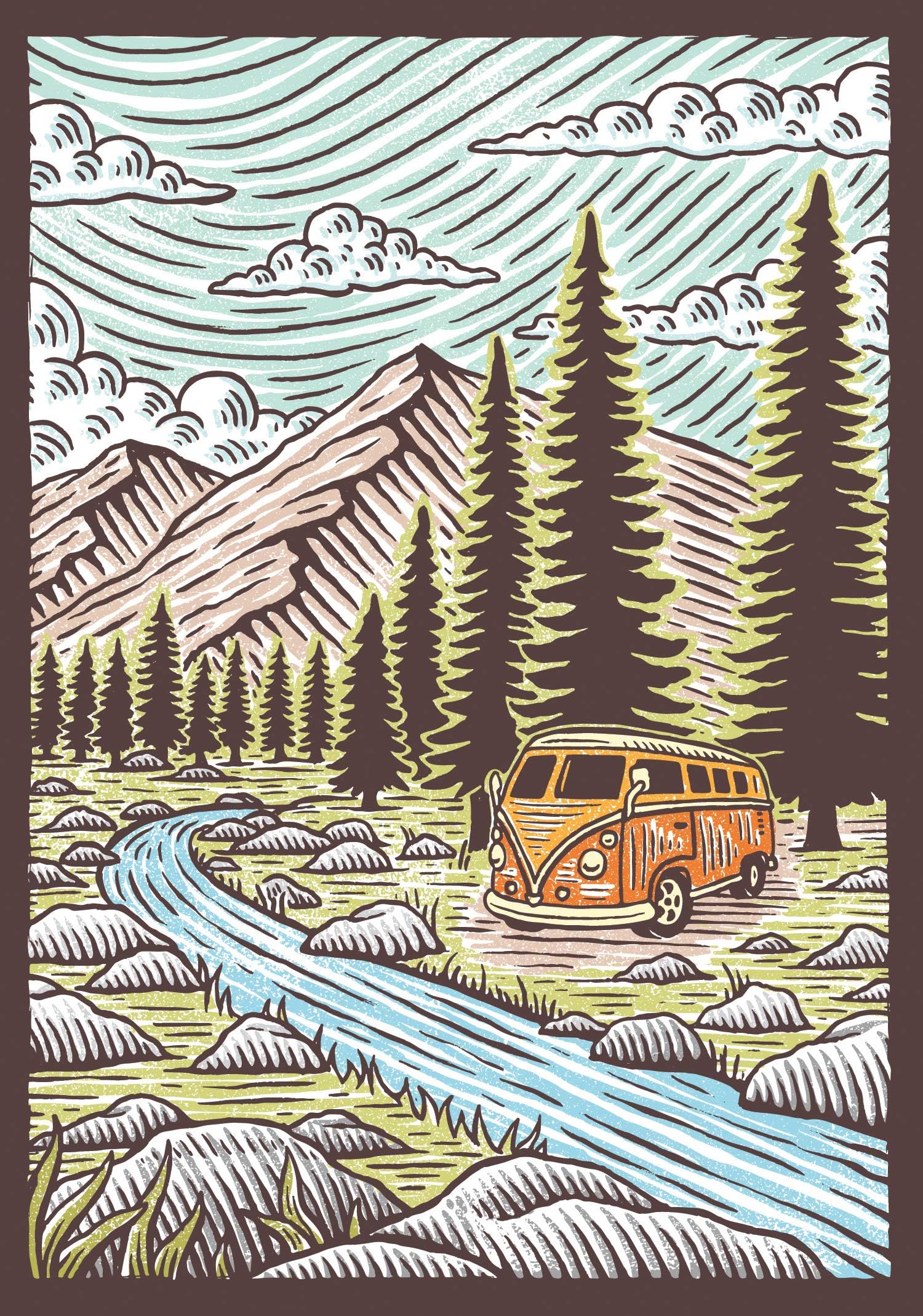 Great Outdoors Flexi Journal: (Blank Lined Notebook of Natural Landscapes, Illustrated Journal that Celebrates Nature)