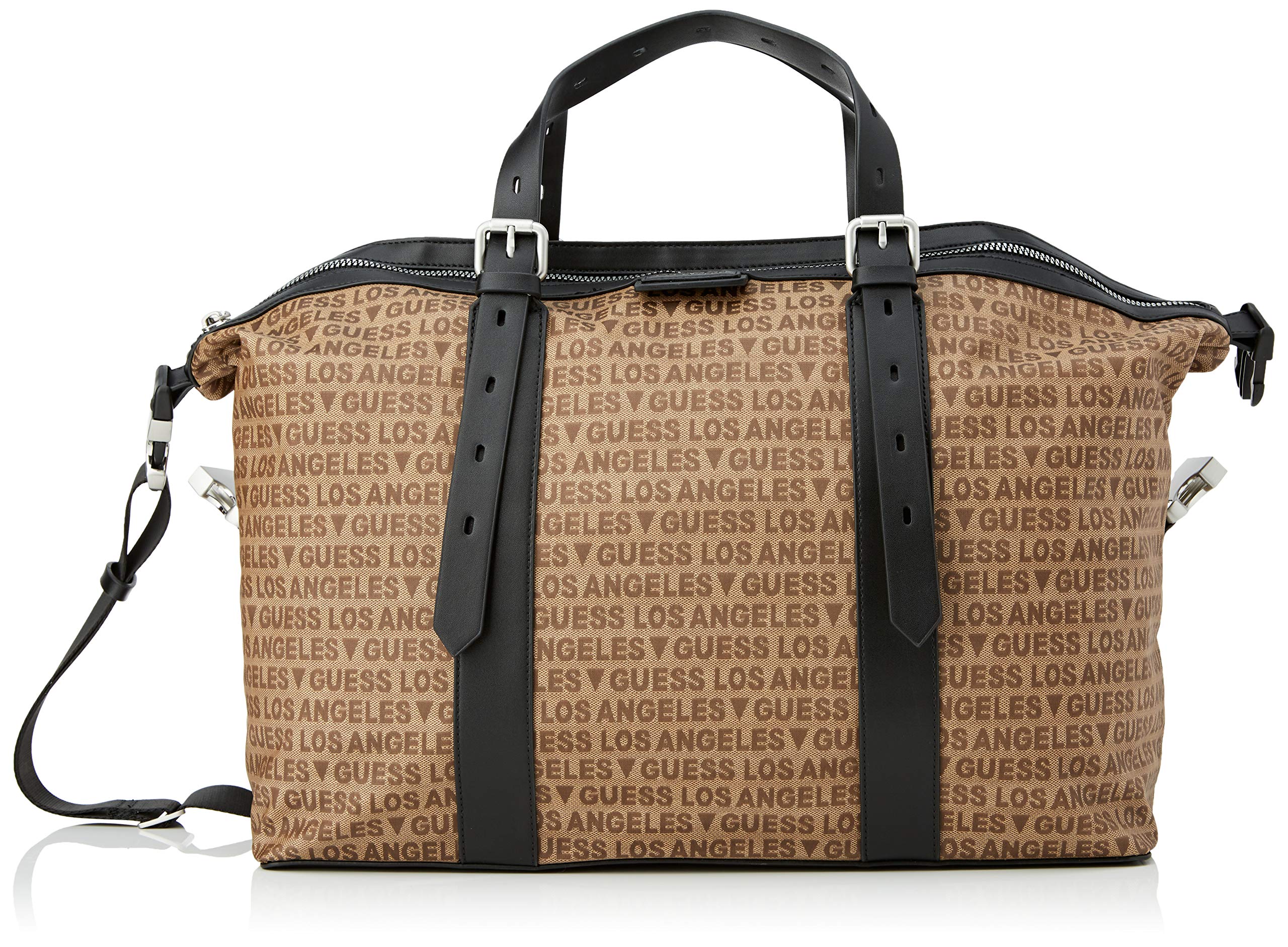 GUESSDAN LA Duffle Bag, Brown, Taglia Unica, Classic, Brown, One Size, Classic