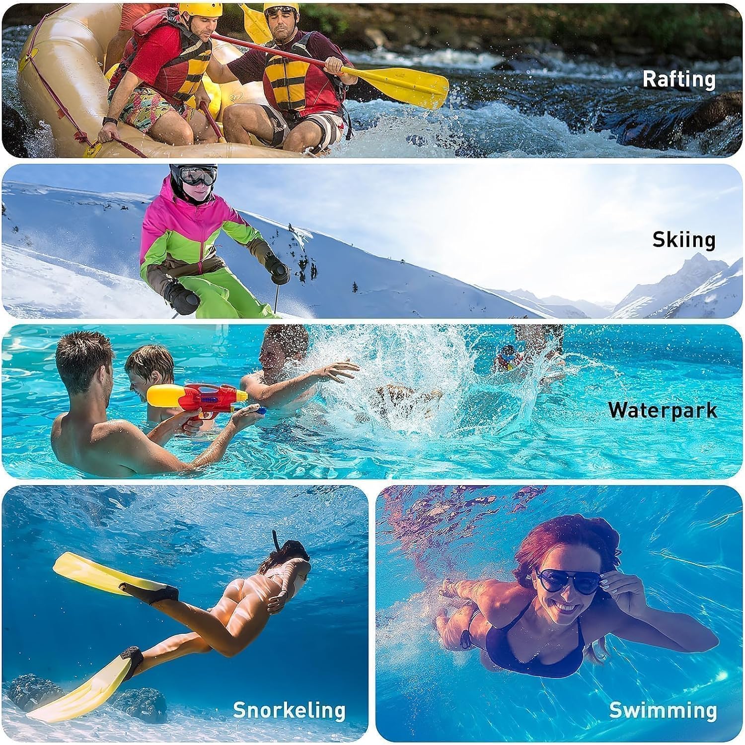 Marine IP68 Waterproof Phone Pouch, Floating Waterproof Phone Case with iPhone 17/16/15 Pro Max/ 14 Pro Max/ 13 Pro Max/ 12/ S24 Up to 7 inch, 2 Pack Black/Hi-Vis Yellow
