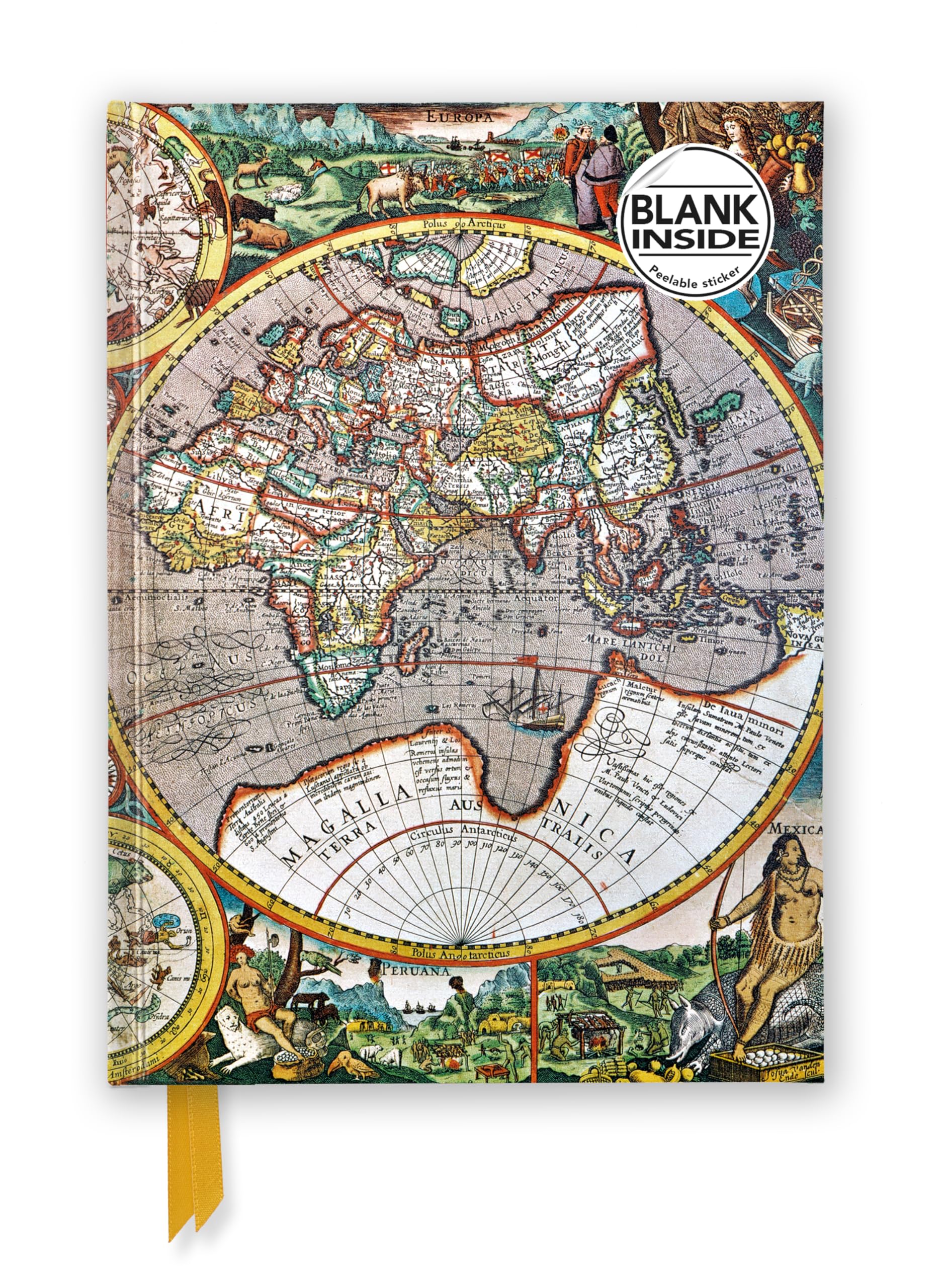 Antique Map (Foiled Blank Journal) by  Flame Tree Studio - 9781835625835