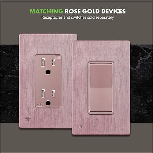 Miniatura 535 de ENERLITES SI8834-BK - Placa de pared decorativa sin tornillos, cubierta de enchufe segura, 4 entradas, 4.68 x 8.30 pulgadas (alto x largo), Negro