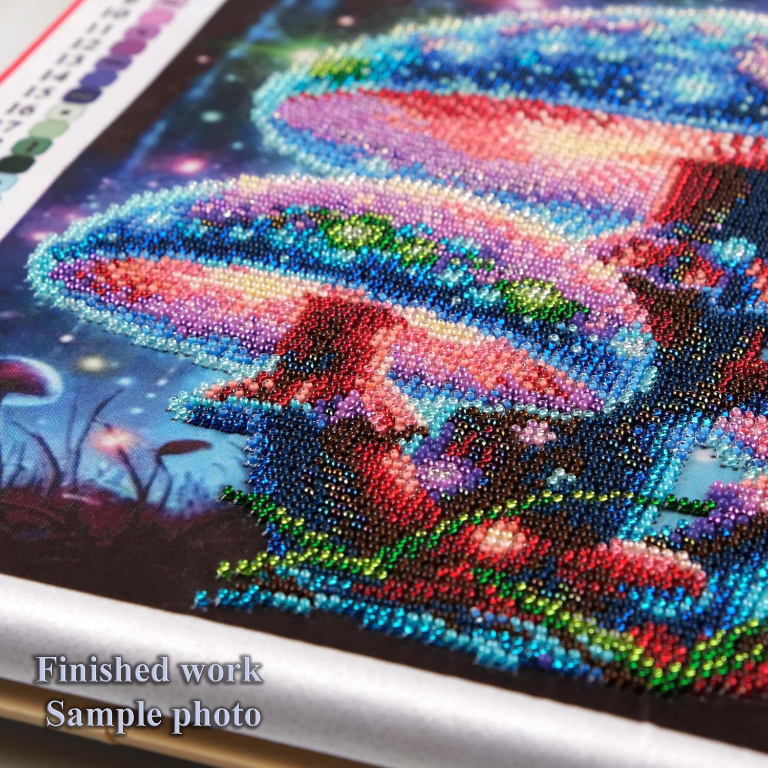 AllAboutEmbroideryUA Neon Mushrooms Bead Embroidery kit DA-3129 Beaded Cross Stitch