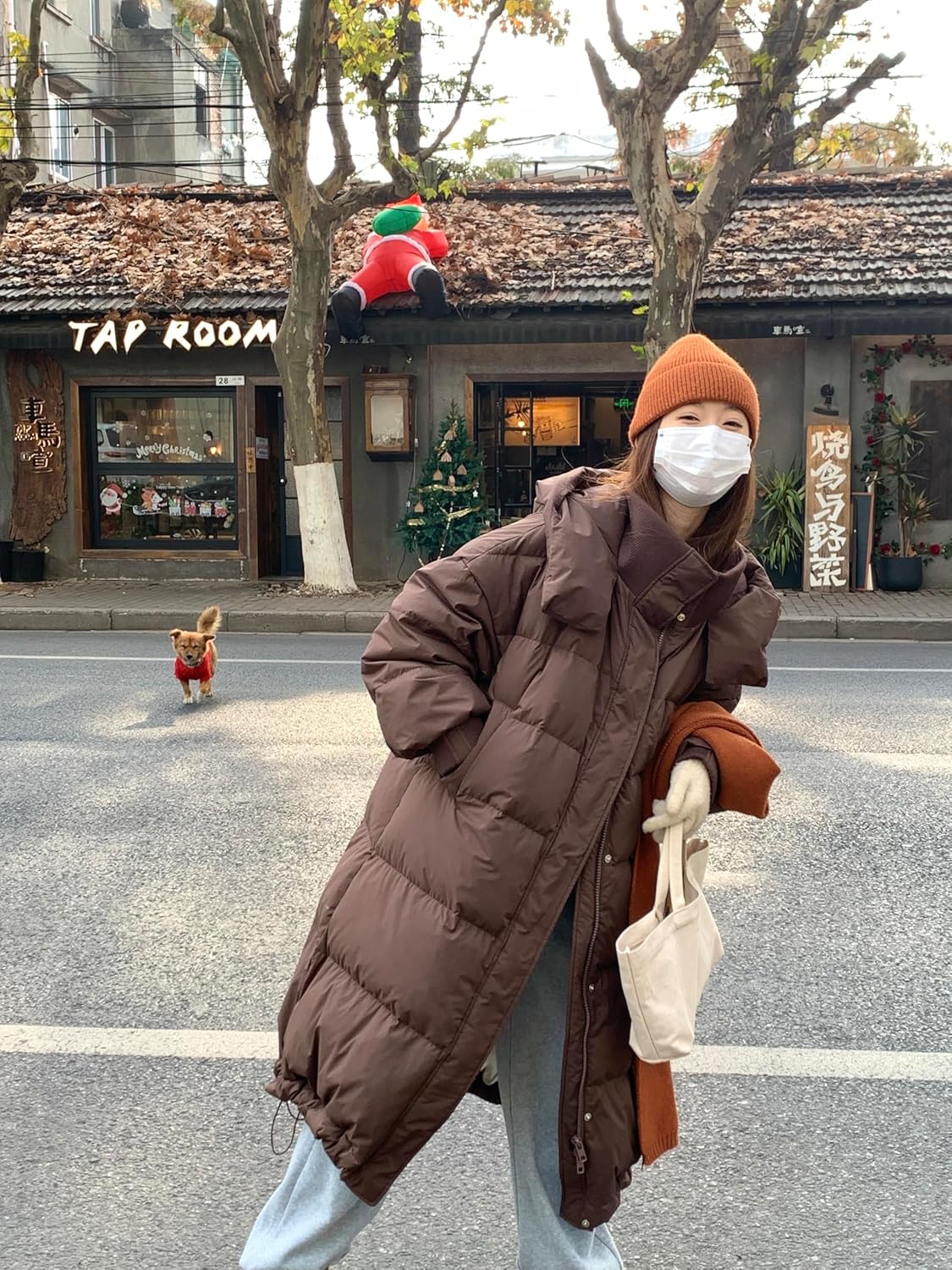 冬用ロングダウンコート, レディース, 防寒, オーバーサイズ, カジュアル, 保温性, アウトドア通勤・ショッピングコート (JP