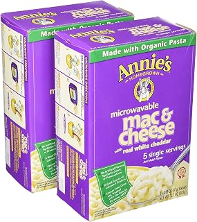 Annie's Homegrown White Cheddar Microwavable Mac & Cheese, 5 ct, 2 pk