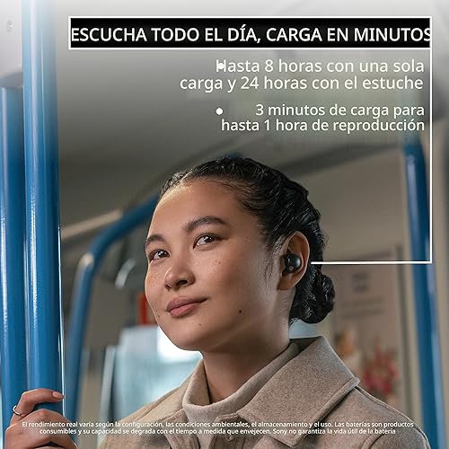 Miniatura 7 de Sony WF-1000XM5 Los mejores auriculares inalámbricos Bluetooth con cancelación de ruido y auriculares intrauditivos con Alexa integrado, color