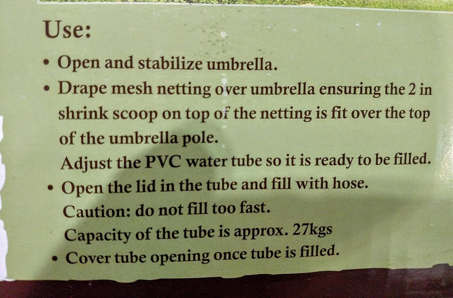 Mosquito Netting For 9 ft Market Umbrella -