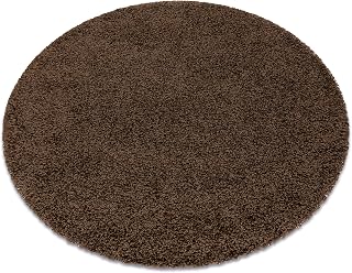 Carpet SOFFI Shaggy 5cm Brown Circle 100cm