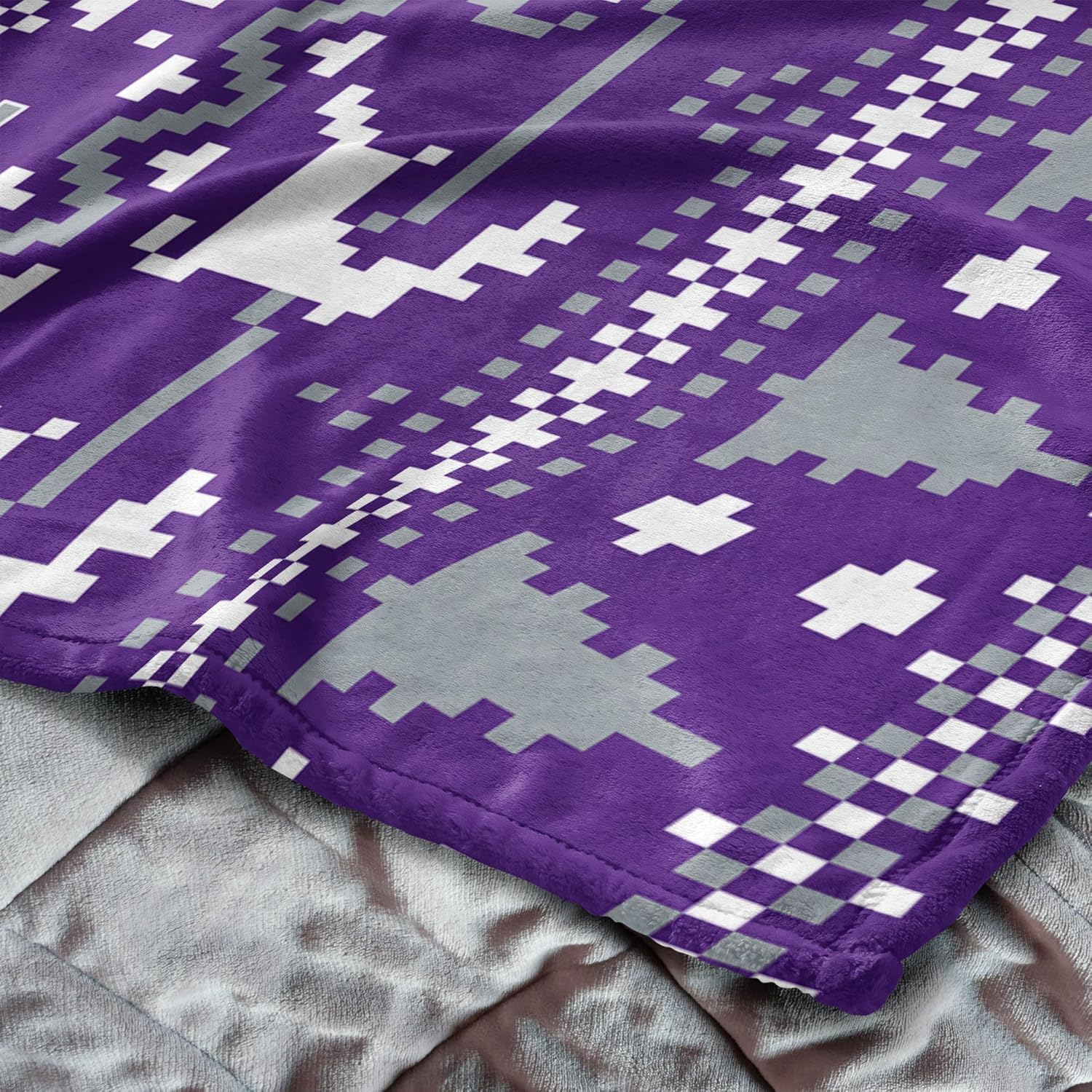 NORTHWEST NCAA Kansas State Wildcats, Xmas Time, Silk Touch Throw Blanket, 50 x 60 Inches