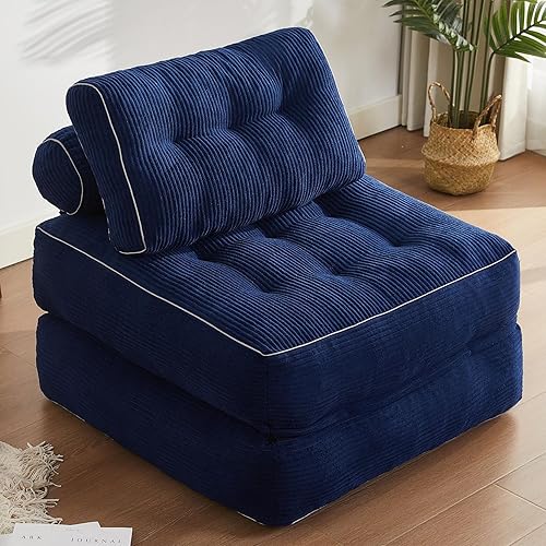 Silla plegable, sofá cama futón, sofá de piso para adultos, silla y cama para sala de estar, sofá cama, sofá cama convertible, sofás pequeños para