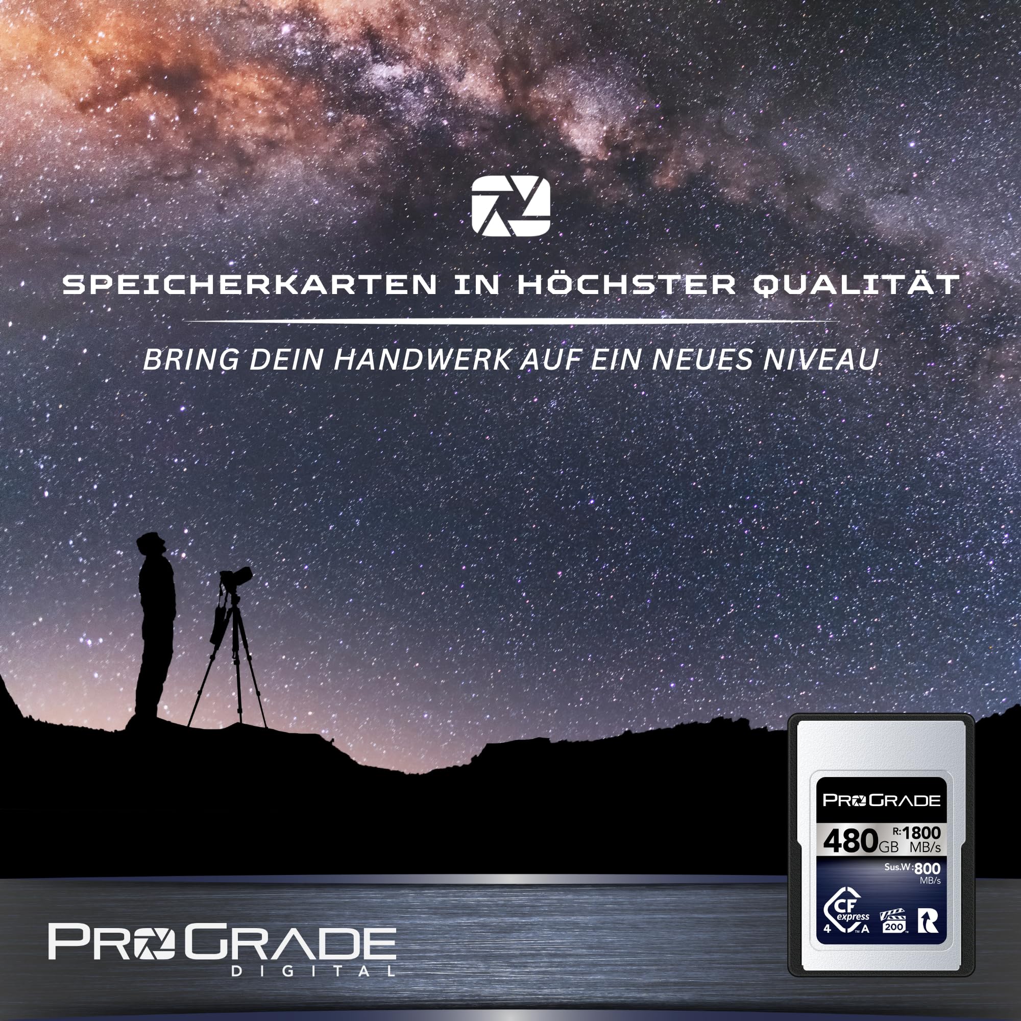 ProGrade Digital CFexpress™ 4.0 Typ A Speicherkarte (480GB) Iridium
