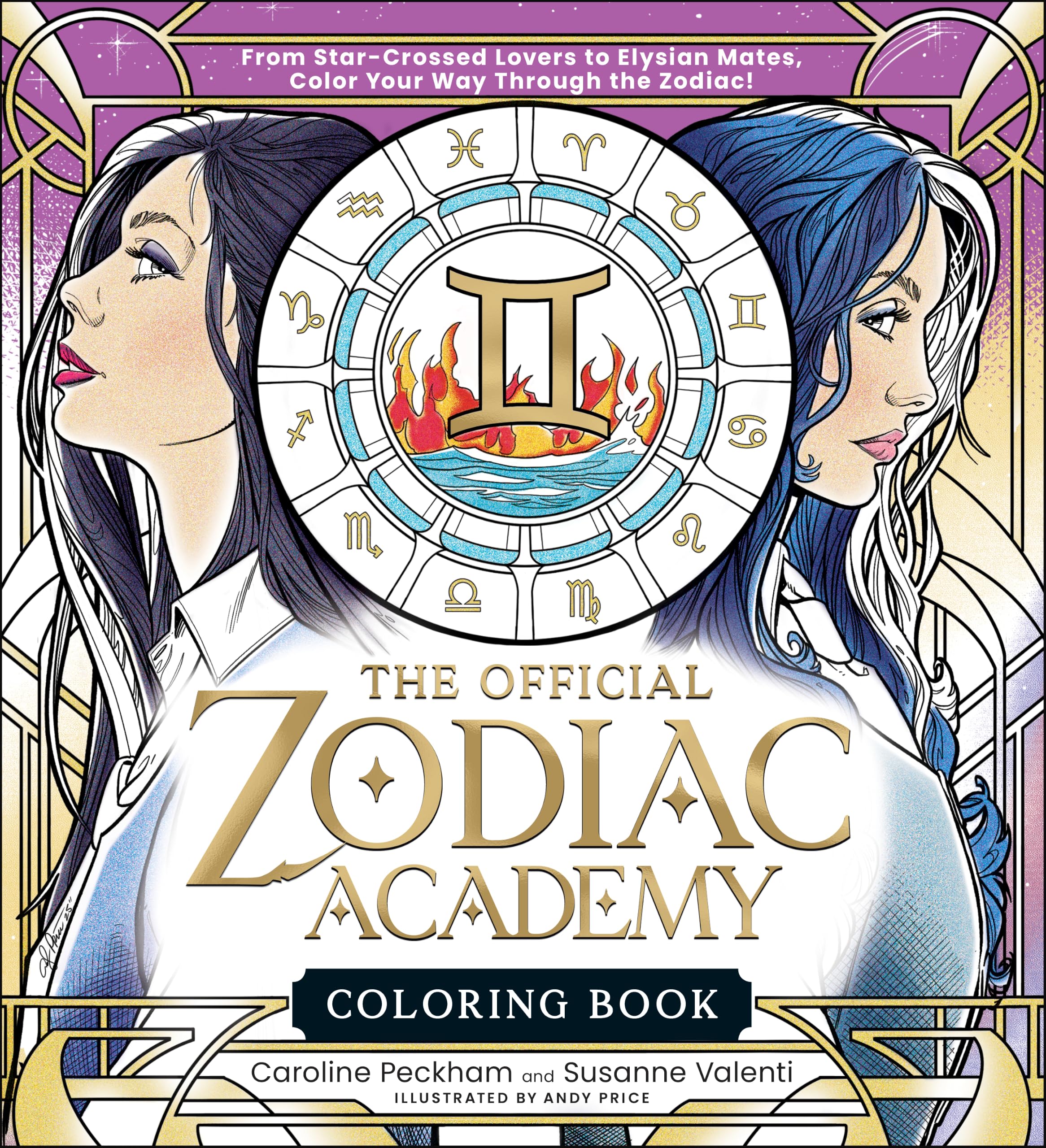 The Official Zodiac Academy Coloring Book