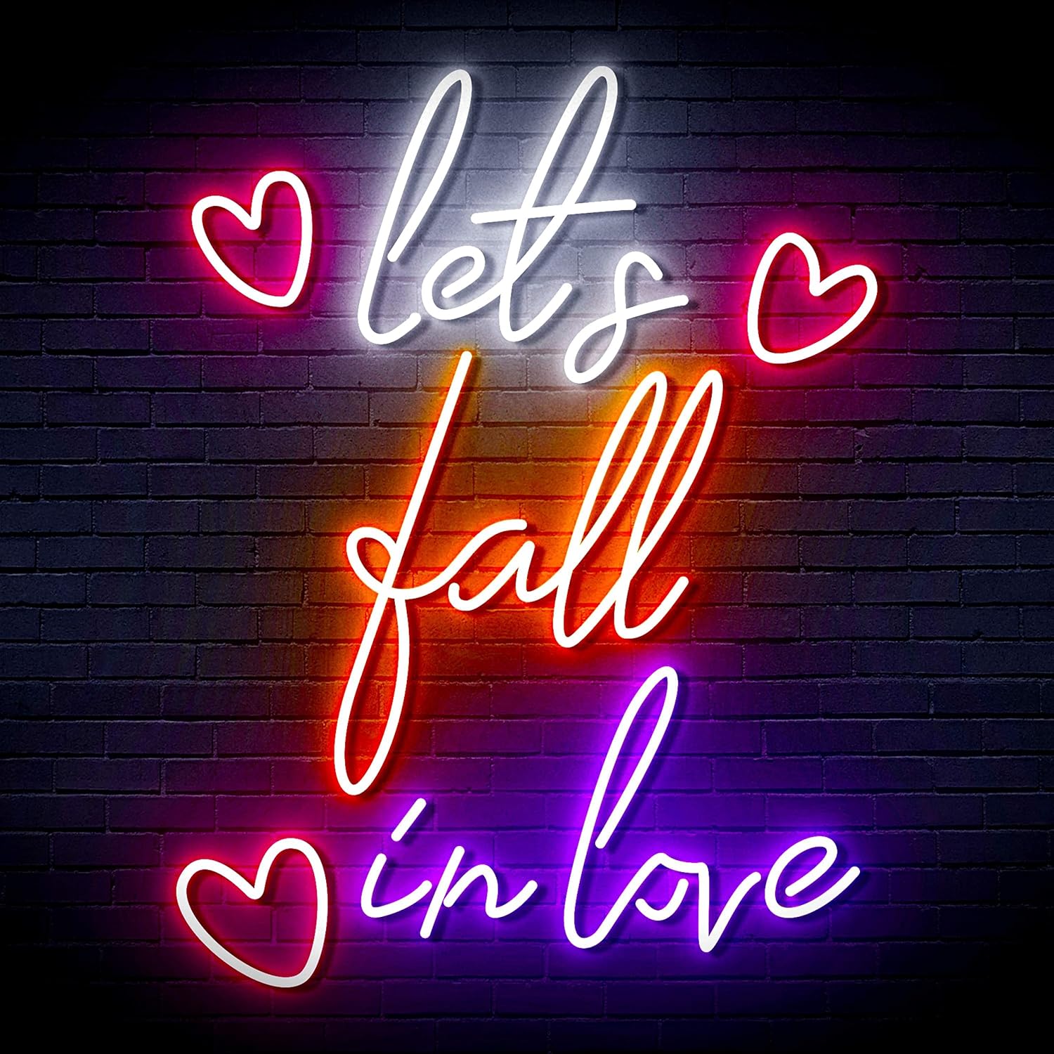 ADVPRO Lets Fall in Love Extra-Large Ultra-Bright LED Neon Sign - Multi-Color 1 - st16s54-fn-j0022-m1
