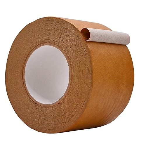 WOD PFKT7 - Cinta de sellado de cartón con parte trasera plana, 4 pulgadas x 60 yardas, para embalaje, mudanza, envío o cajas de almacenamiento