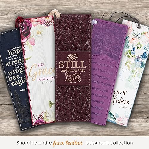 Miniatura 122 de Christian Art Gifts - Separador de piel sintética con cinta de satén y verso bíblico inspirador para mujeres y hombres, Marrón - Proverbios 31 Mujer