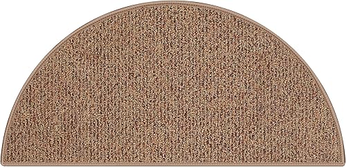 Koeckritz alfombras medio redondo 4 'X2' Sundown Natural Path, alfombra de interior y exterior, alfombra con muchos tamaños y bordes acabados.