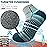 EBMORE Merino Wool Quarter Hiking Running Socks Compression Warm Winter Thermal Thick Cushion Moisture Wicking Socks Gifts Stocking Stuffers for Men 6 Pairs(Assorted,L)