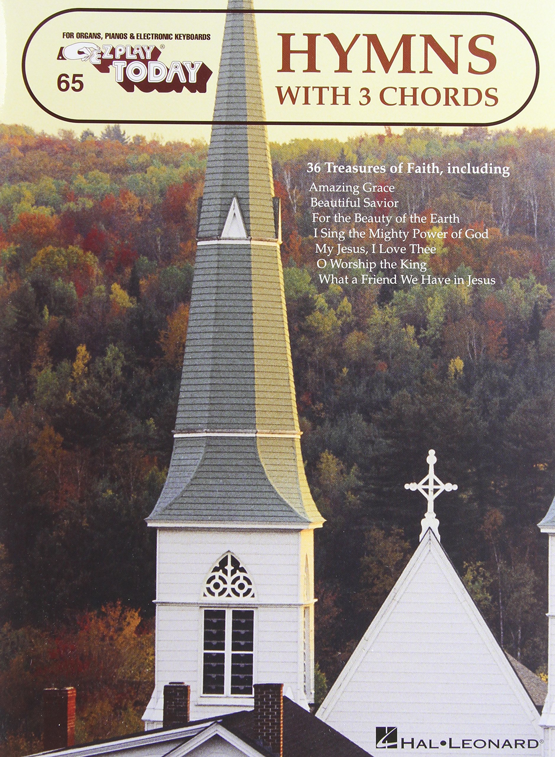 Hymns with 3 Chords: E-Z Play Today Volume 65