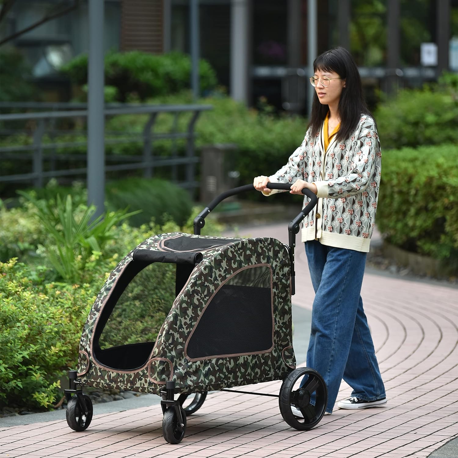 人気アイテム ペットカート 中 大型犬 ペット カート 猫 取り出し可能 多頭 犬 バギー ペットバギー 犬用カート 折りたたみ 軽量 四輪 組立簡単 介護用 ドッグカート ペット用品 耐荷重50 Bradford Co Zw