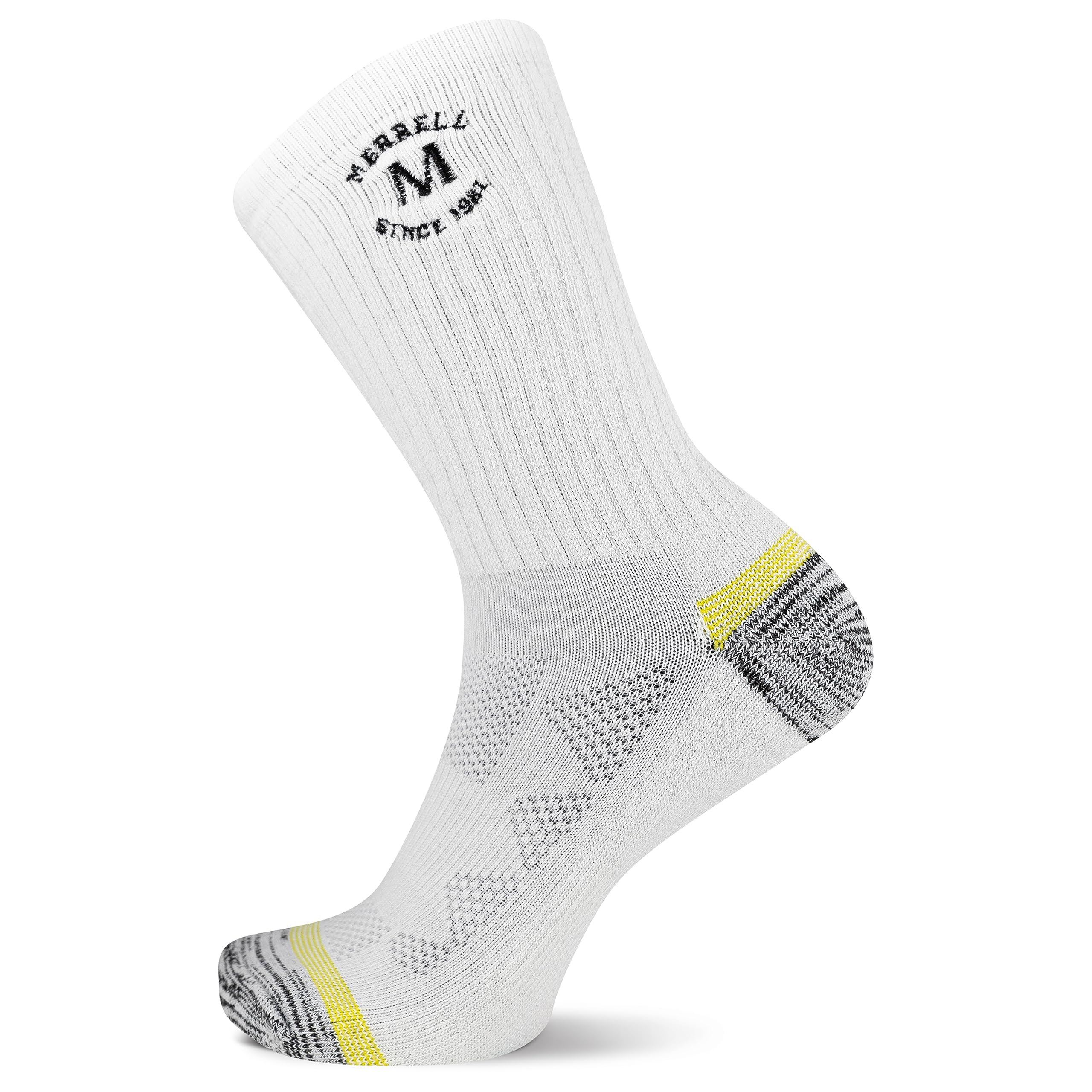 Merrell Men's and Women's MOAB Hiking Midweight Cushion Socks - Unisex Coolmax Moisture Management and Arch Support