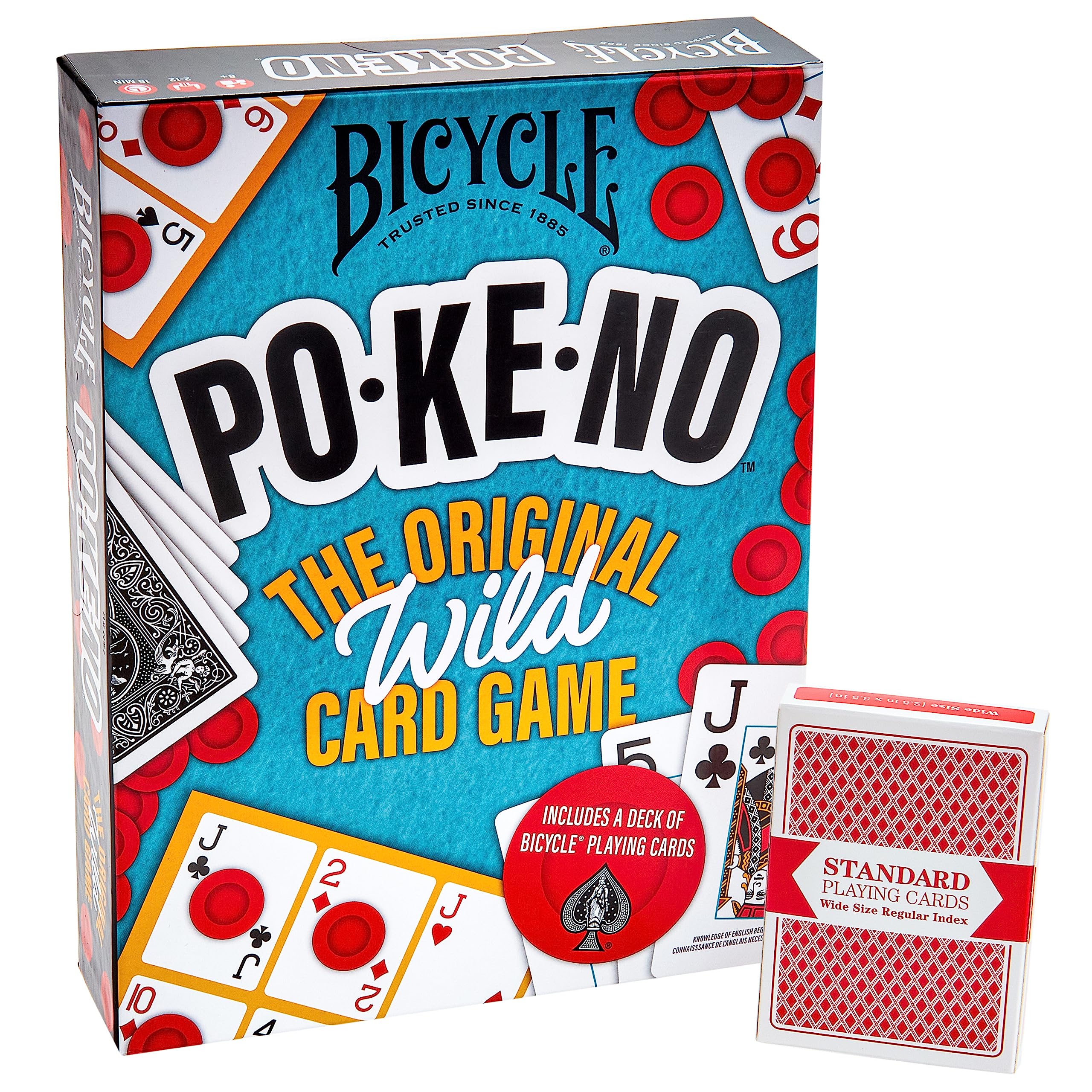 Bicycle Pokeno: el juego original de cartas salvajes, con una baraja extra de cartas Brybelly