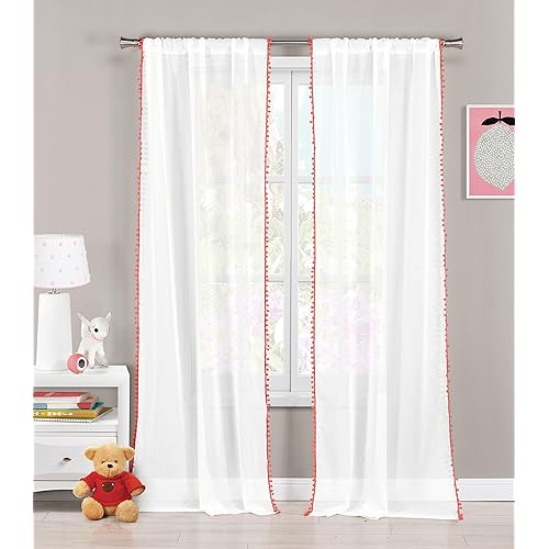 Coral Color Curtains Amazon Com