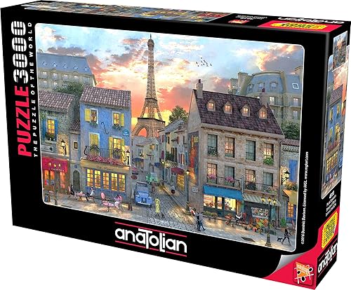 Miniatura 2 de Anatolian 3000Piece Jigsaw Puzzle - Streets of Paris Jigsaw Puzzle, Browna (ANA4910)