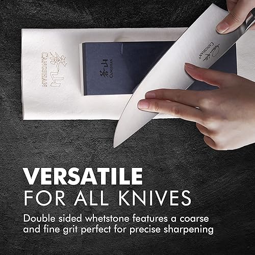 Miniatura 7 de Cangshan 1026757 Kit de cuidado y afilado de cuchillos de cocina de 7 piezas