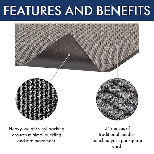 Miniatura 4 de Tapete 136 Polynib de entrada para vestíbulo y pasillos, de Notrax, Gris, 1