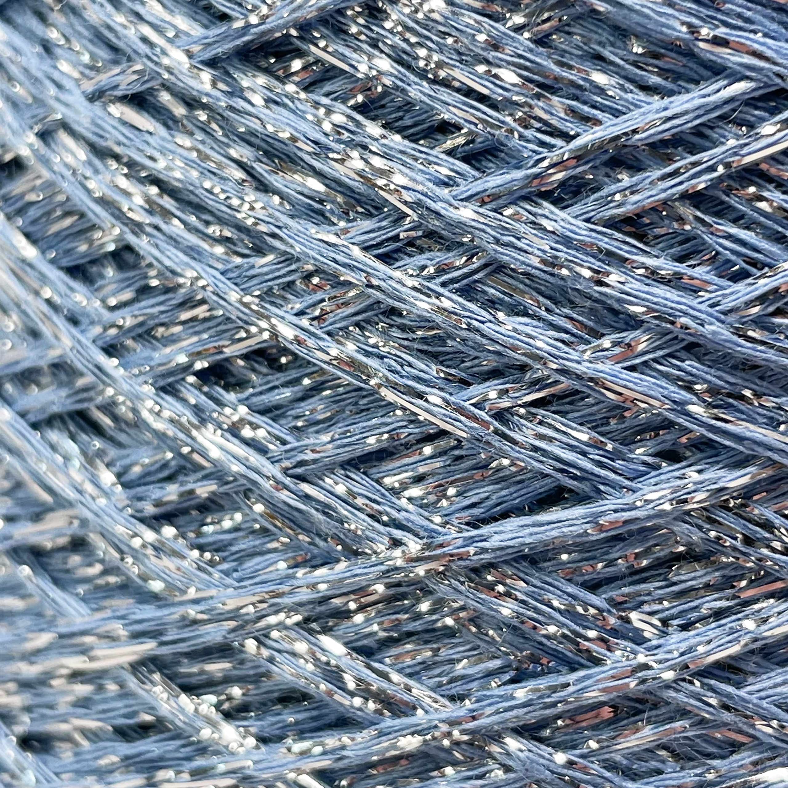 Filo Lurex Glitterato Chicca - Nero Lucido, 250gr/850m, Per Cucito Creativo