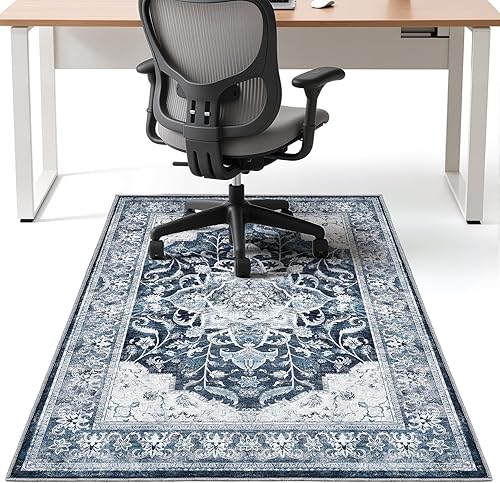 Office Chair Mat Desk Chair Hardwood Mat, Easy Glide Office Rug Under Chair Mat for Home Gaming Rolling Chair Tile Floor,Large Floor Protector