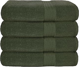 14 Neutral Bathroom Ideas for Calm Timeless Everyday Comfort 81 GLAMBURG Premium Cotton 4 Pack Bath Towel Set - 100% Pure Cotton - 4 Bat...