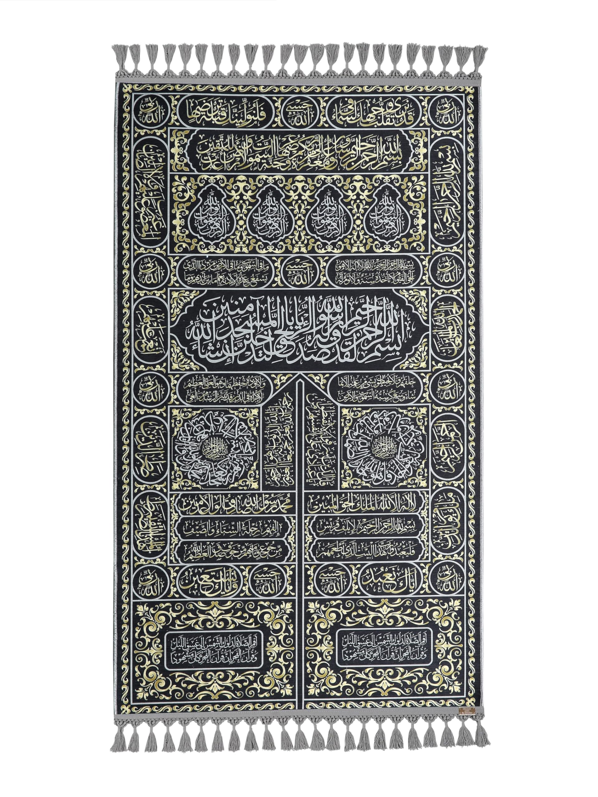 Alfombra de oración turca con borlas decorativas ideal para regalo Eid 8