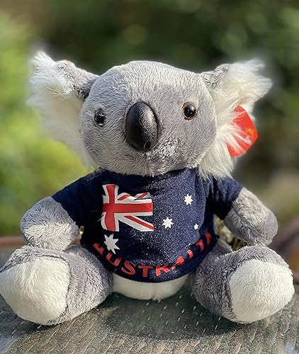 Aeisage Koala - Koala de peluche de oso koala con camiseta súper suave regalo de recuerdo australiano 6 pulgadas