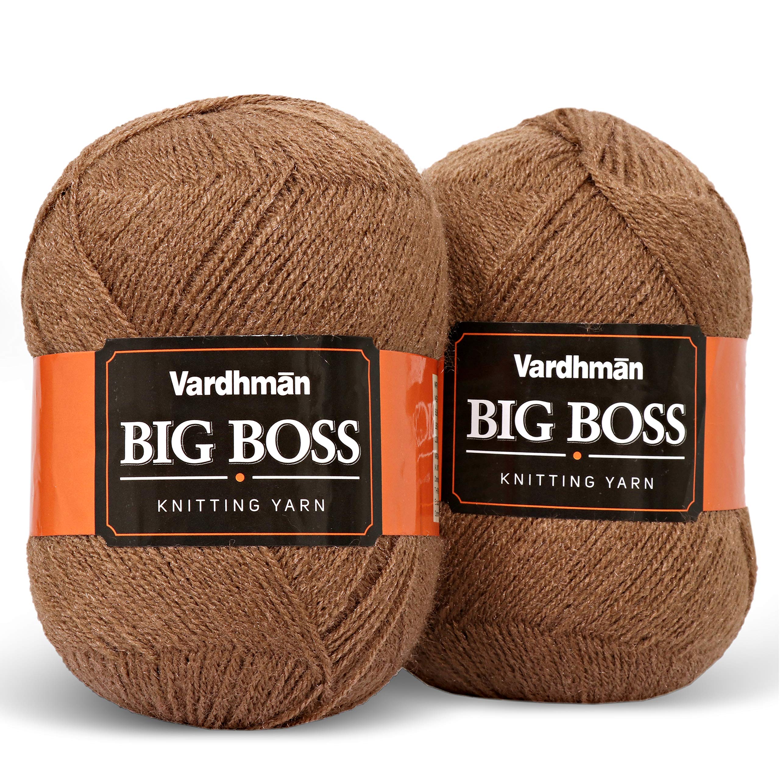 Vardhman BigBoss Wool Soft Fingering Hand Knitting Dyed Dark Brown