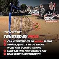 Vista 2 de PowerNet Baseball Net Bundle, 5x5 Travel Net With Softball Accessories for Hitting, Pitching, Training Equipment, Weighted Ball, Tee