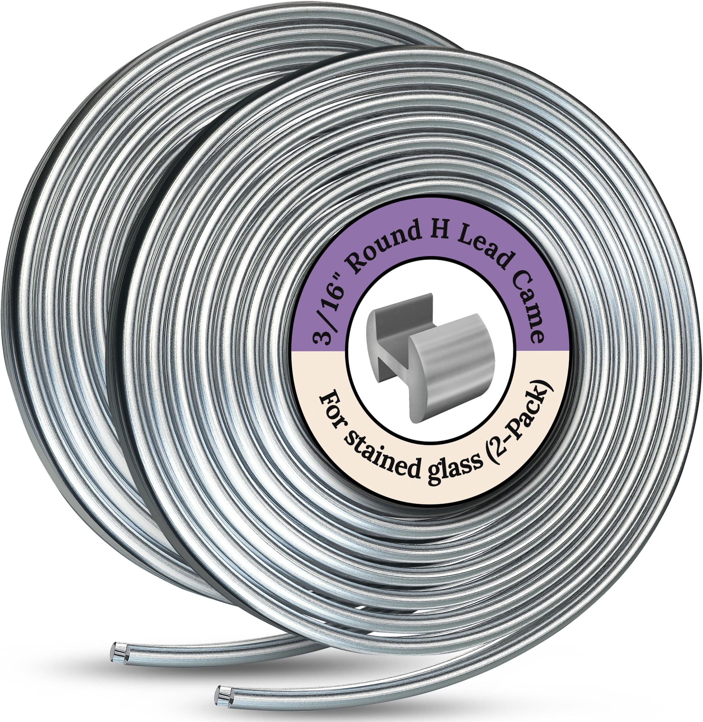 3/16" Round H Lead Came -12 Ft