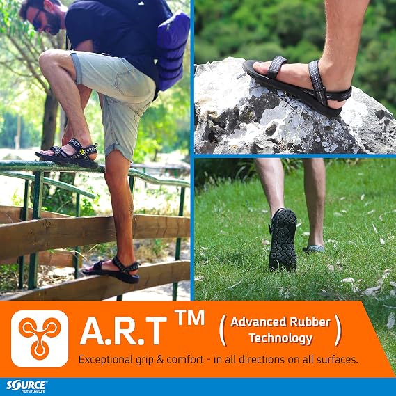 Source Classic Men's Sandals | Comfortable, Quick-Drying, Non-Slip, Durable Hiking Sandals