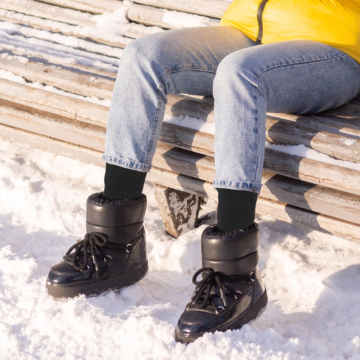 Moyel Warm Wool Cashmere Socks for Women Women’s Thermal Winter Socks Thin Soft and Cozy - Image 5