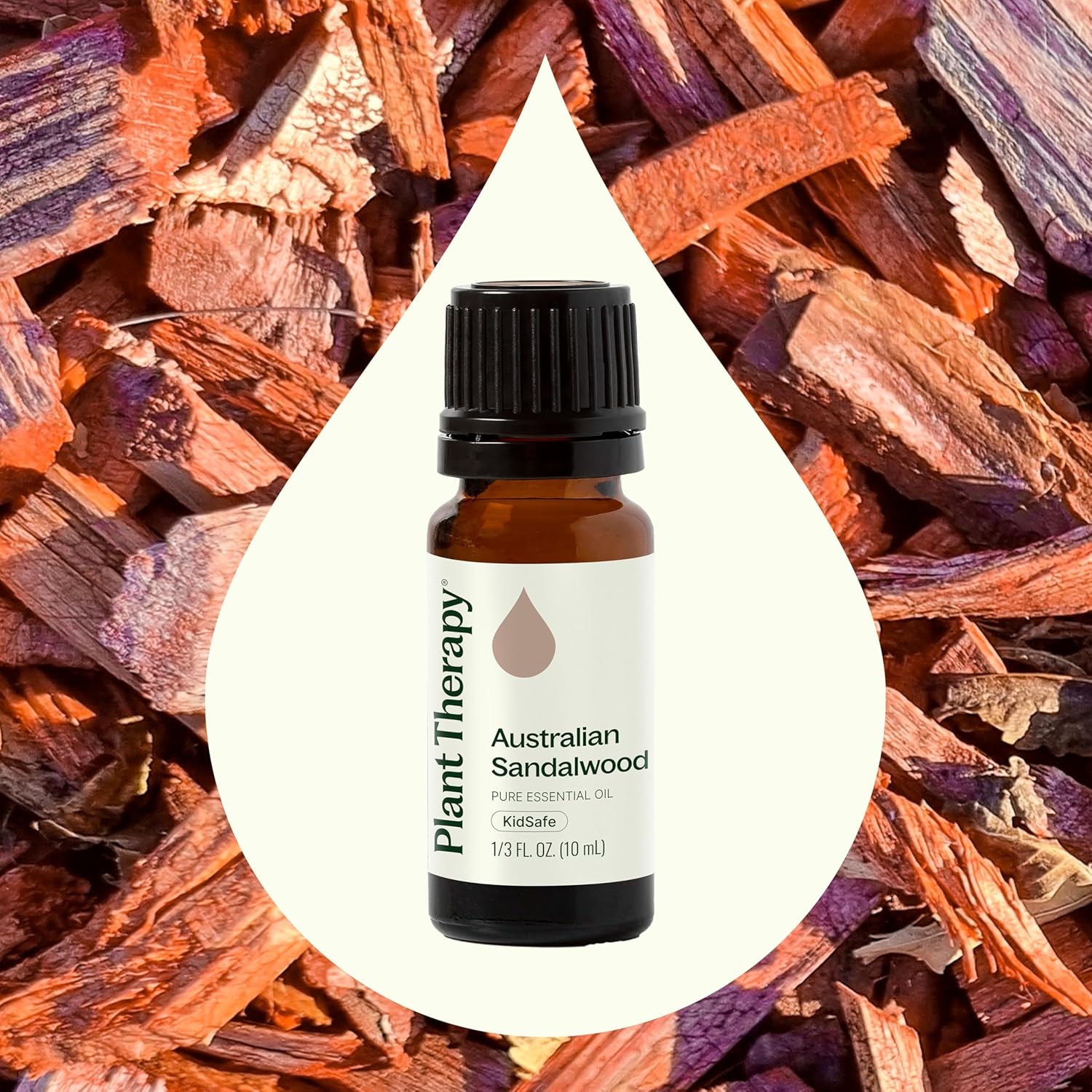Plant Therapy Australian Sandalwood Essential Oil 10 mL (1/3 oz) 100% Pure, Undiluted, Natural Aromatherapy for Diffusion and Body Care