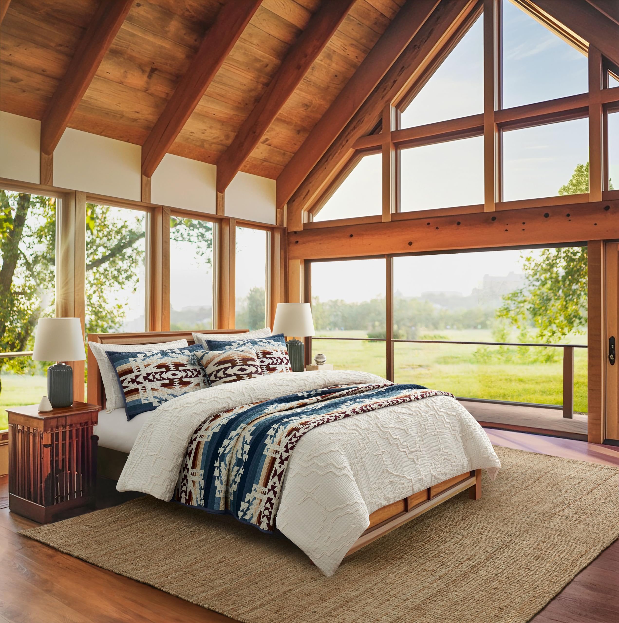 Amazon.com: Pendleton King Quilt Set – 100% Cotton 3 Piece Quilt