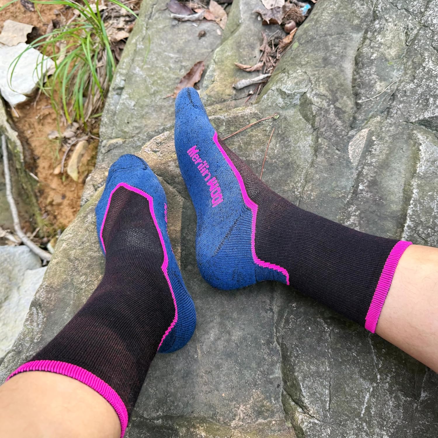 ZOG Merino Wool Hunting Hiking Crew Socks for Men & Women,Ski Socks Warm Breathable,Sport Socks 3 Pairs