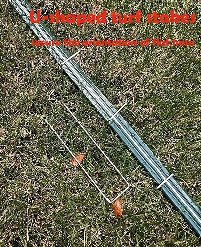 Miniatura 4 de Watoo Manguera de riego y manguera de remojo para patio, manguera de jardín plana reforzada de 25 pies con agujeros, manguera de riego de césped